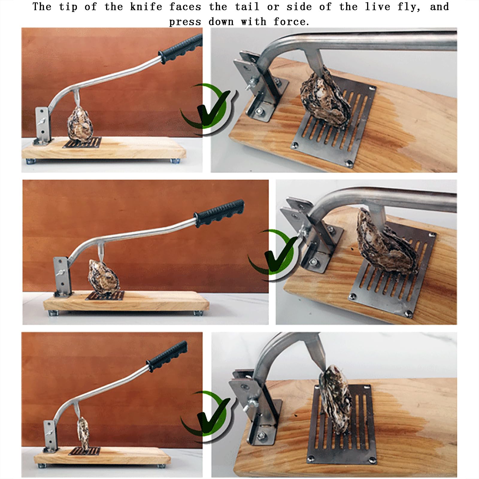 Cuchillo para desmenuzar ostras de altura ajustable, abridor de acero inoxidable para el hogar, restaurante, hotel, bufé, multiherramienta portátil para facilitar el desmontaje