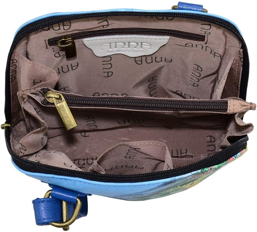 Anna by Anuschka Leather Small Multi Compartment Zip-Around Organizer - Image 4