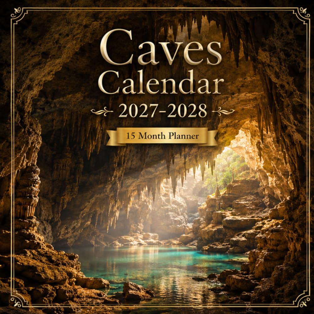 Caves Calendar 2027–2028: 15-Month Planner