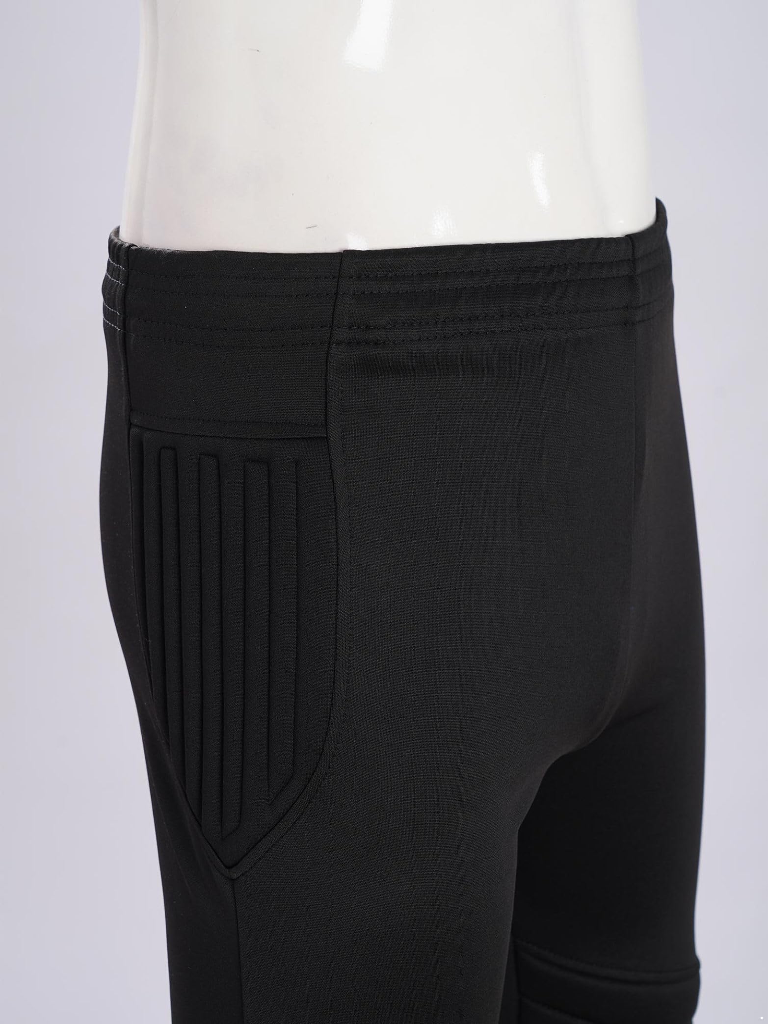 Pantalones de portero para niños, pantalones de portero de fútbol, largos, acolchados, elásticos, pantalones de entrenamiento para niños