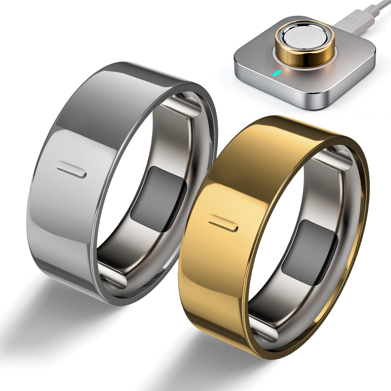 High-Gloss Plated Covers Compatible with Oura Ring Gen 4/Oura Gen 3 Cover, Anti-Scratch Ultra-Thin TPU Ring Protector Case Accessories for Women Men - Not for Oura 4 Ceramic, 2 Pack-image-26