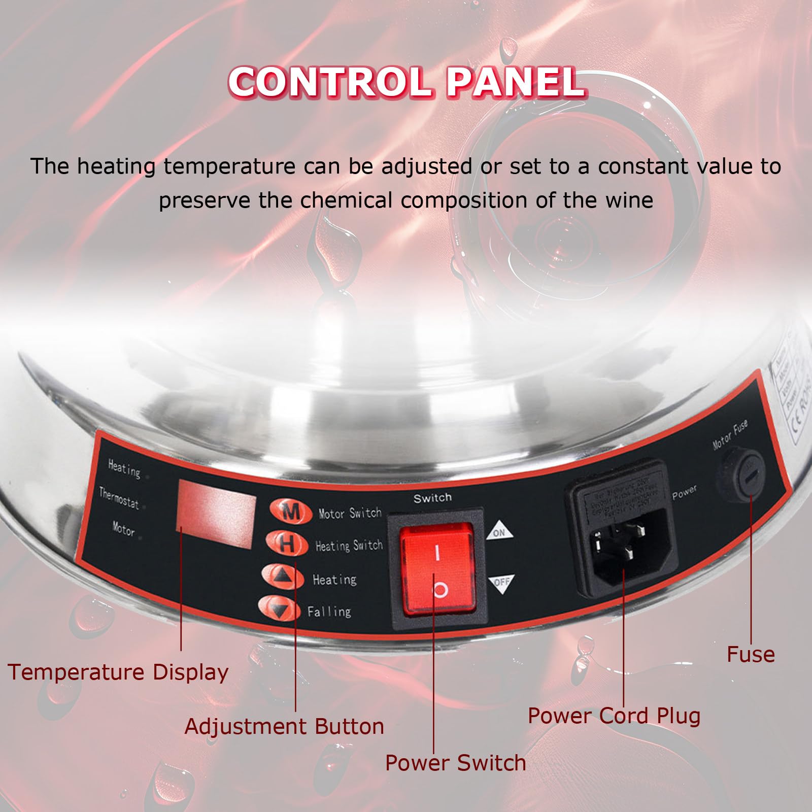 Fuente De Fiesta De 3 Niveles, Máquina De Fuente De Vino De 120 W, Ajuste de Temperatura de 0-100°, para Bebidas de Vino, Ideal para Bares y Bodas
