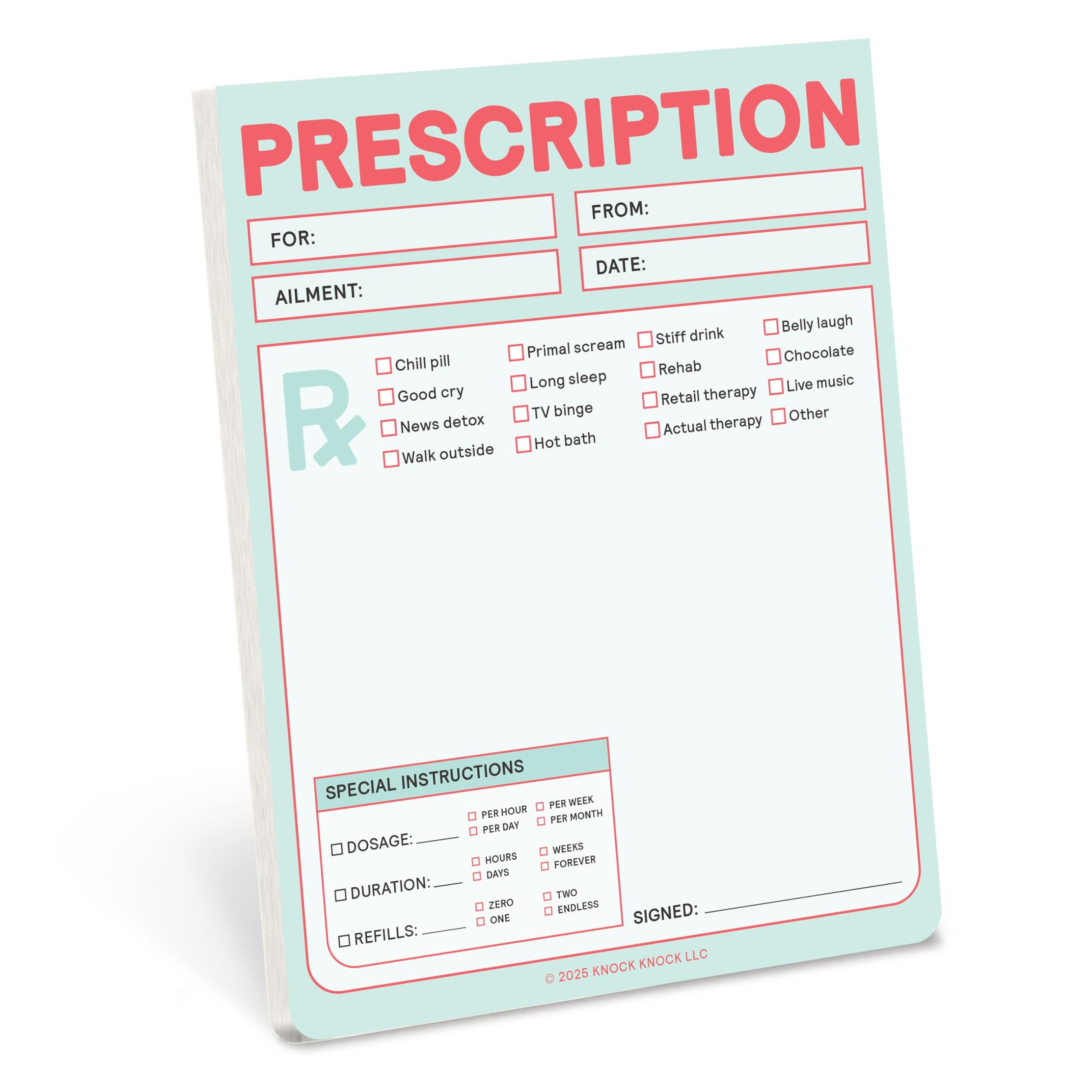 Knock Knock Prescription Nifty Note (Pastel Version) (Knock Knock Nifty Notes)