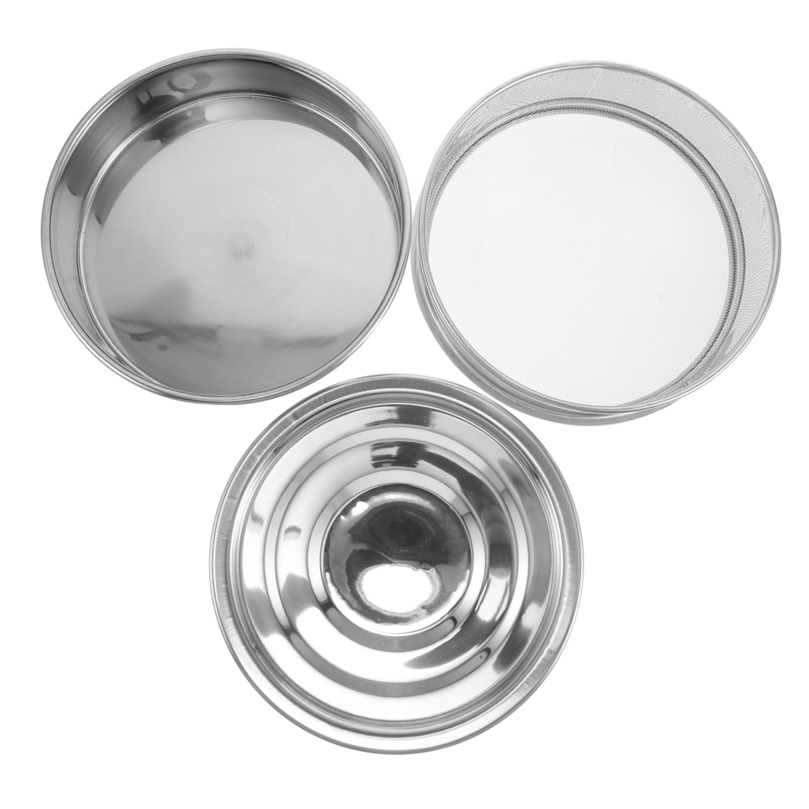 SUPVOX 1ensemble Kit De Germination Acier Empilable avec Couvercle Trays pour Pousses De Brocoli Haricots Et Blé pour Cuisine Et Restaurant