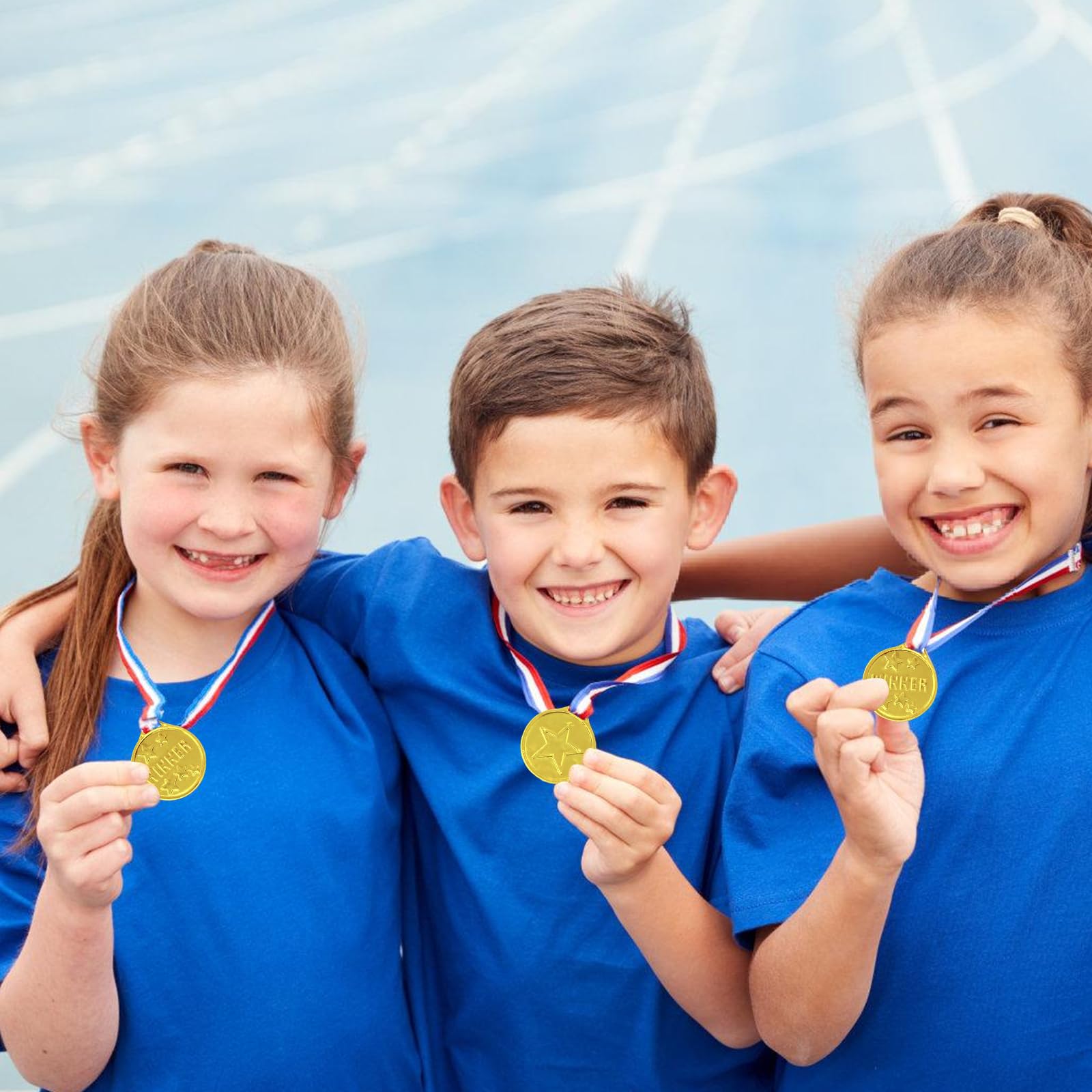 100 medaglie sportive: medaglie vincenti, set di medaglie per bambini, medaglie d'oro per bambini, super medaglie, feste di compleanno per bambini, regalo per sport, feste, premi