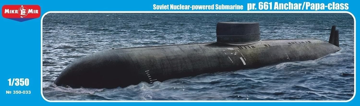 Plastic KIT Soviet Nuclear Submarine K-222 PR.661 ANCHAR 1/350 Micro-MIR 350-033