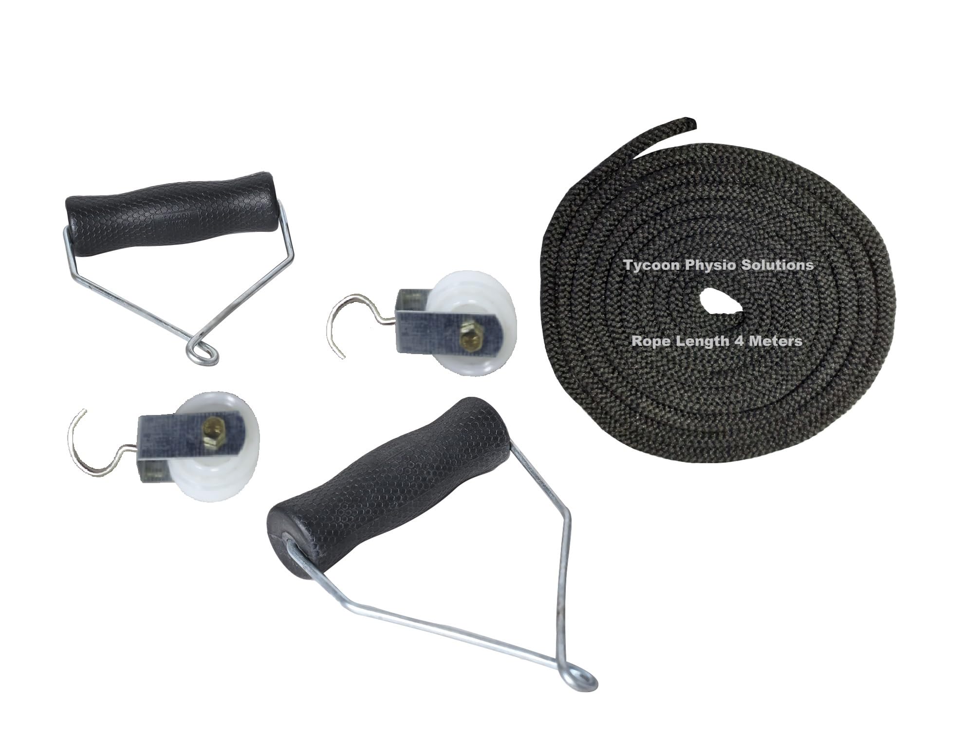 TYCOON PHYSIO SOLUTIONS Shoulder Pulley Set with white rings for Frozen Shoulder Exercise (Black) easy to use physiotherapy exerciser - Image 7 thumbnail
