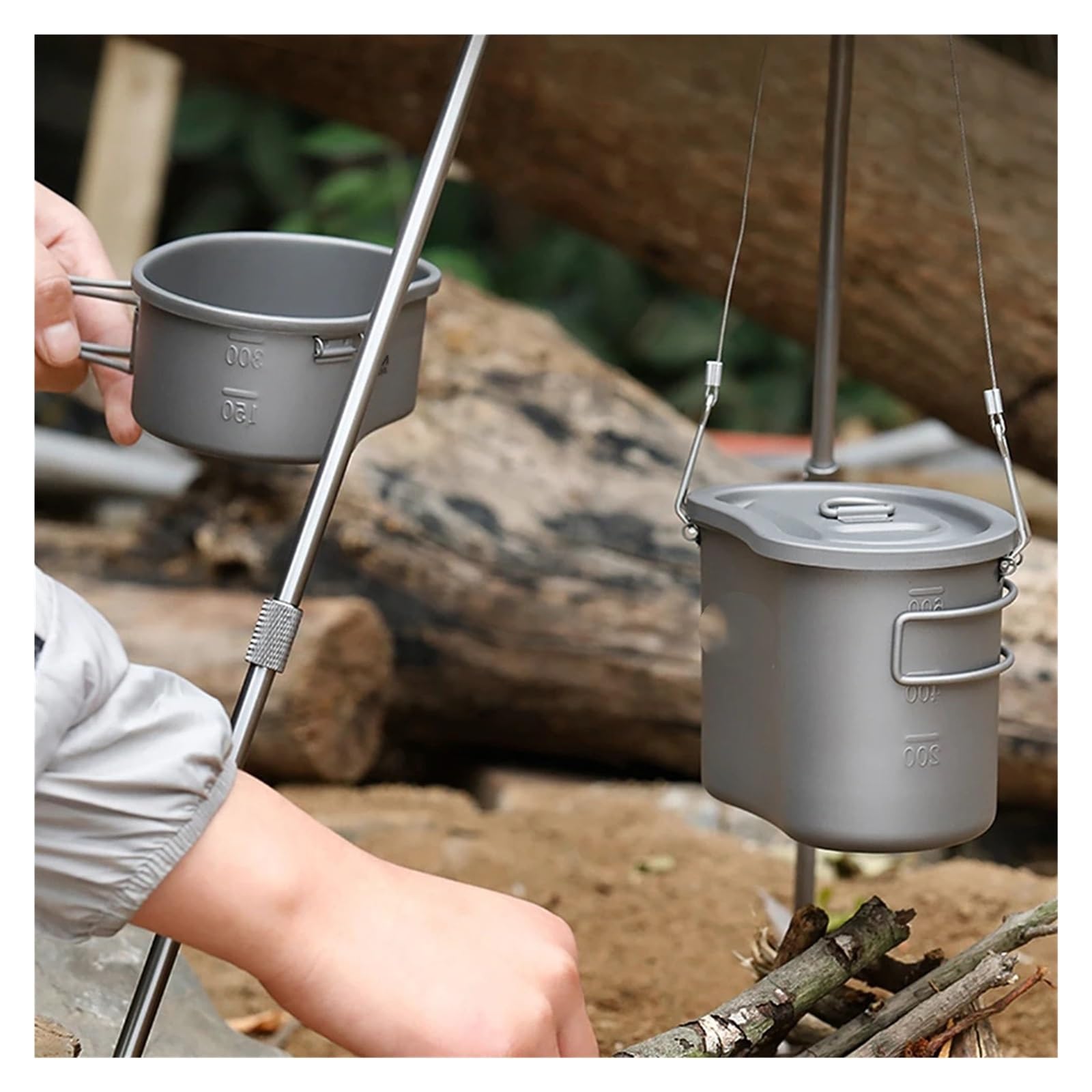 Generisch Outdoor-Kochgeschirrset aus Titan