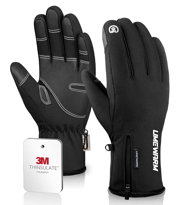 10 Waterproof Winter Gloves Men Touchscreen Fingers Snow Ski Gloves Women 5-Layer Touch Screen Cold Weather Gloves
