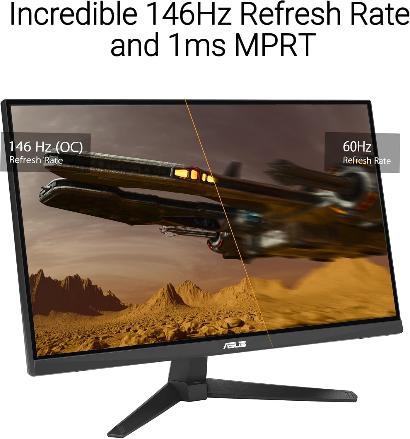 ASUS TUF Gaming 27 inch Full HD 144Hz OC to 146Hz IPS Adaptive Sync 1ms HDR Ready Low Motion Blur Sync (ELMB Sync) Built-in Speakers Gaming Computer Monitor VG279QE5A