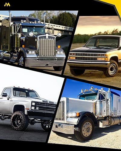 Miniatura 9 de MAYELLO Faros delanteros LED 4x6 aprobados por DOT HiLo con luz de señal de giro ámbar DRL Conjunto de repuesto H4651 H4652 H4656 H4666 H6545