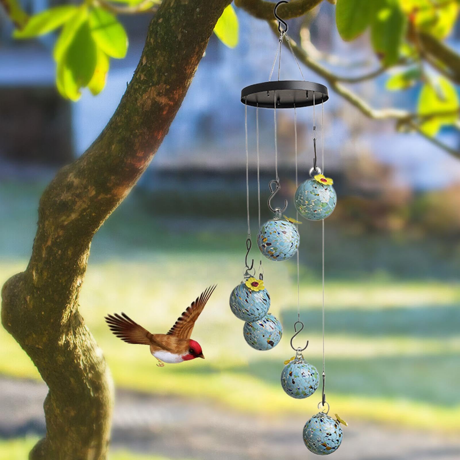Bebedero De Agua Para Pájaros Dispensador Para Rellenado Fácil | Comederos Para Aves Colgantes De Exterior Para Patio, Jardín Trasero, Balcón, Observación De Aves, Parque, Porche, Terraza,