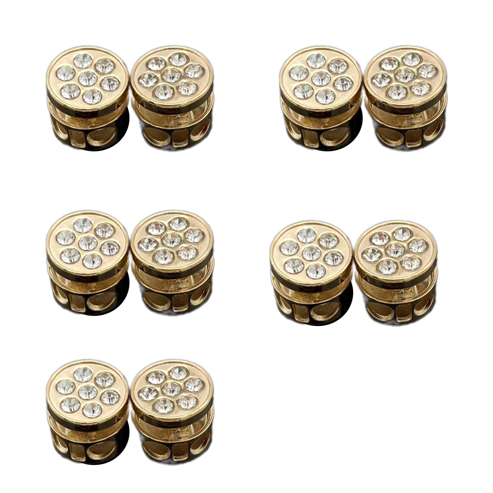 EXQIOUR 10Pieces Metal Cord Locks for Outdoor Clothing Accessories Rustproof Adjustable Cord Stopper for Sweatpants and Hats