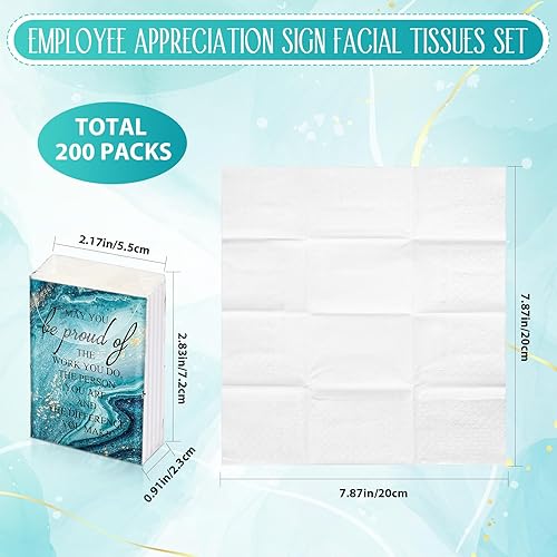 Miniatura 2 de Teling Paquete de 120 pañuelos faciales de tamaño de viaje de 3 capas, regalos de agradecimiento para empleados, paquetes de viaje de pañuelos de