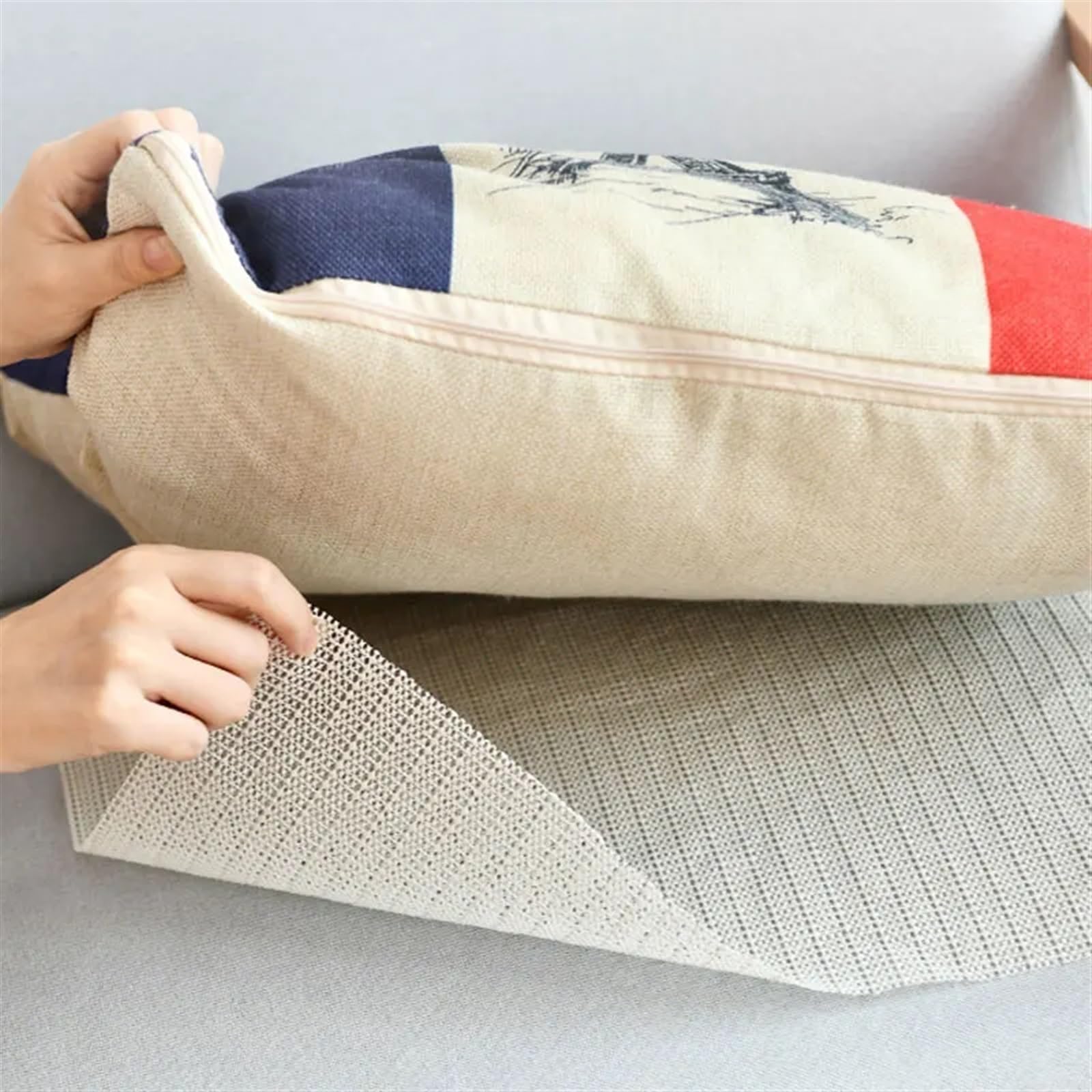 Antirutschmatte für Teppich 2pcs Ultra-Anti-Rutsch-Teppich-Pad, rutschfeste Teppichmatten-Greifer, Bodenschutzkissen, waschbar, PVC-Schaumstoff, Sofa-Yoga-Matte, Teppich-Pad Teppichstopper für Regal,