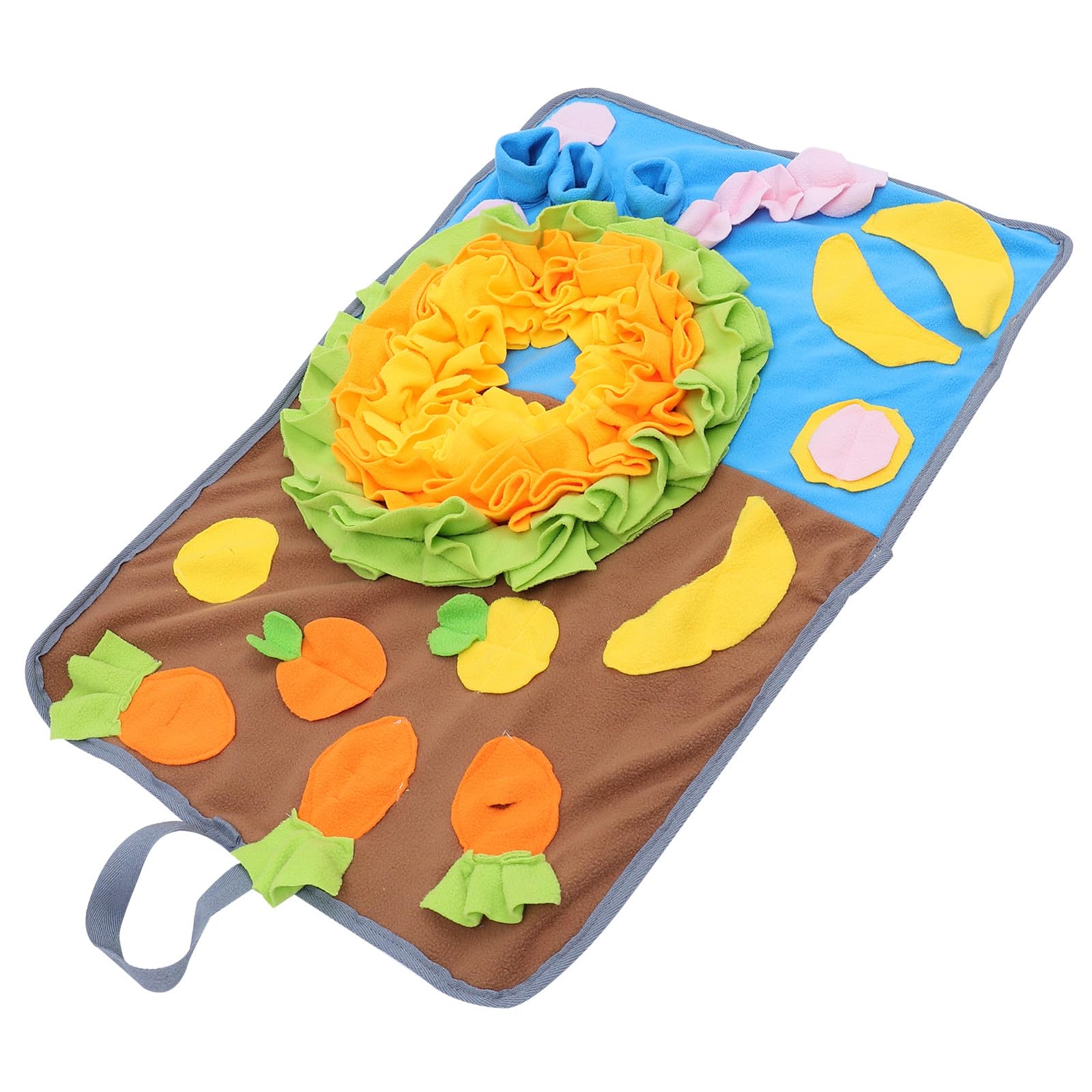 Tapis interactif en polaire pour petit rongeur et décor maison confortable pour l'odorat