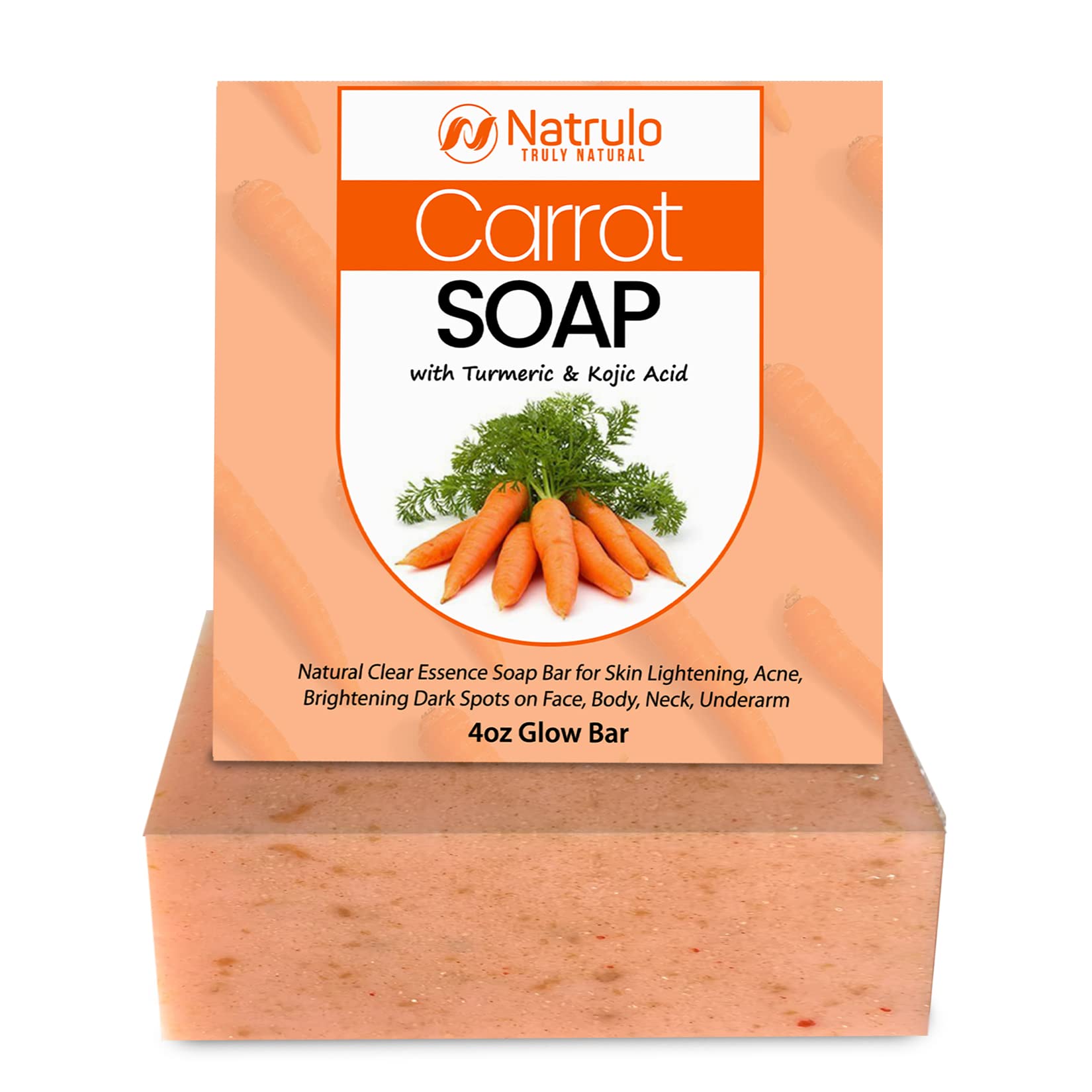 Buy Carrot Soap for Skin Brightening Natural Carrot Soap Bar for Dark Spots on Face, Body