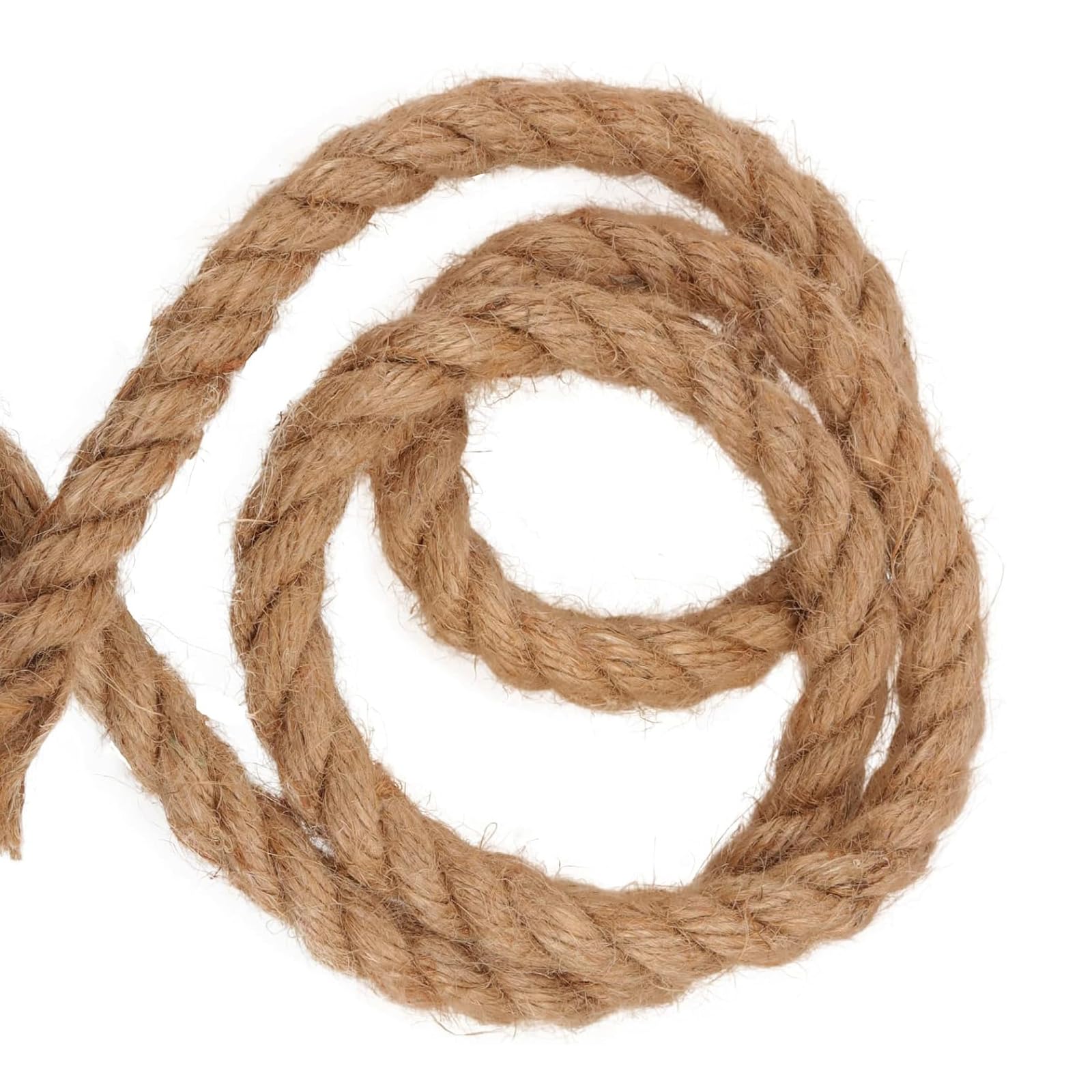20 m x 12 mm naturalna lina jutowa, 4 sznurki juty, skr?cona lina jutowa, pleciona lina konopna, sznurek jutowy do majsterkowania, pakowania, wi?zania ogrodu, dekoracji