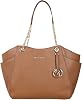 Michael Kors Jet Set Travel Large Chain Leather Shoulder Tote Bag Luggage