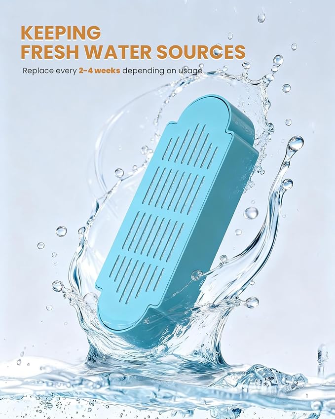 Filtros de repuesto para fuente de agua para gatos Tomxcute - 6 unidades miniatura 5