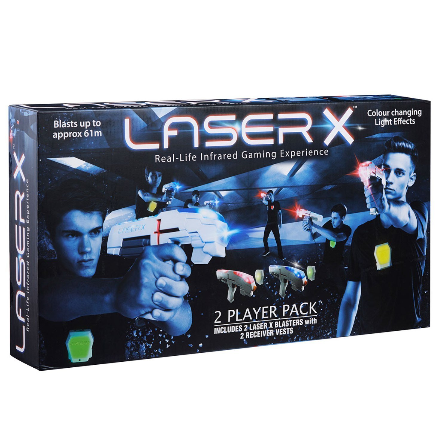 Buy LaserX 2Player Pack Real Life Infrared Laser Blasters (6+ Years