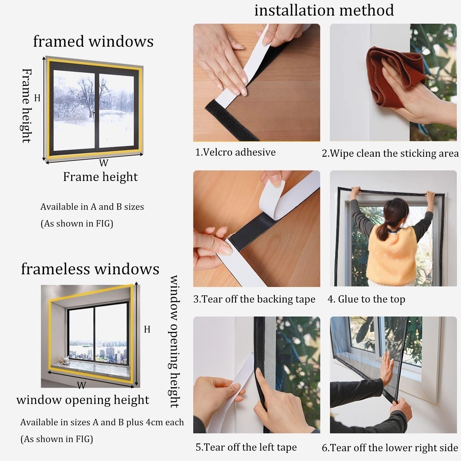Fliegengitter Katzensicher Edelstahl, Katzennetz Fenster für Balkon Ohne Bohren mit Klettband Selbstklebend, Katzenschutz Transparent Insektenschutz Fenster für Balkon, Kellerfenster(130x160cm)