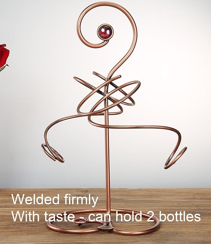 Estante para Vinos de Metal, Soporte para 6 Botellas, de Mesa miniatura 3