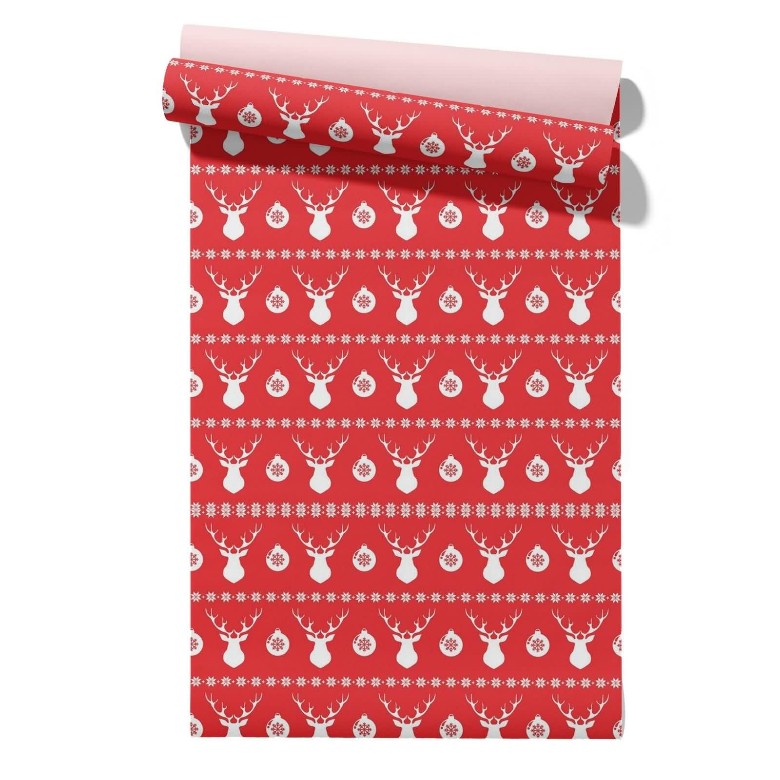 Cevan Style 5 Wallpaper 3D Effect Antislip Drawer Liner Christmas Festive Atmosphere Living Room Border K Pop Red Cabinet Furniture Renovation Wallpaper 45X500cm