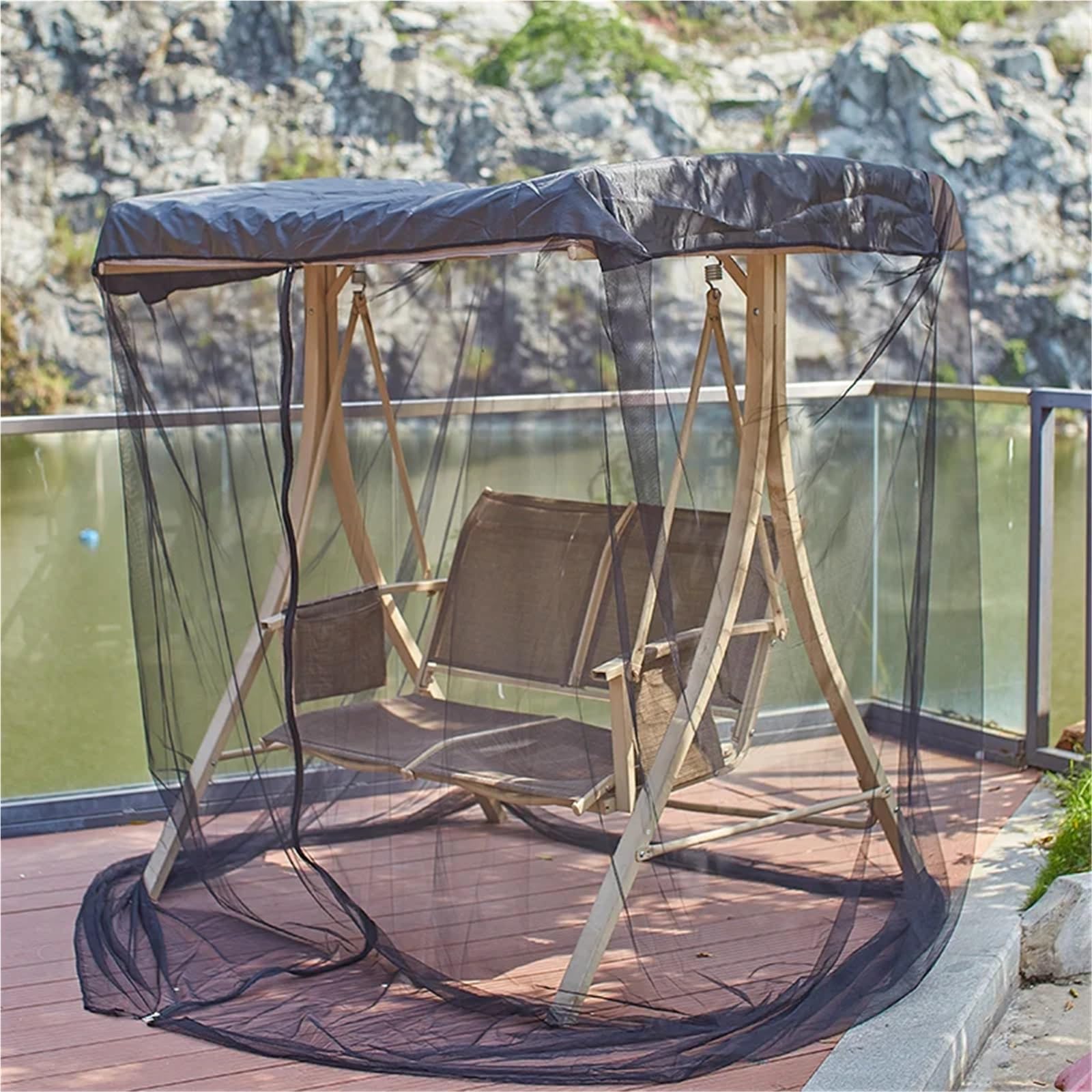 Gazebo da Giardino Impermeabile for Esterni, zanzariera a Dondolo, Riparo dal Sole for Campeggio, Viaggi in Spiaggia Zanzariera Gazebo(125x185x200cm)