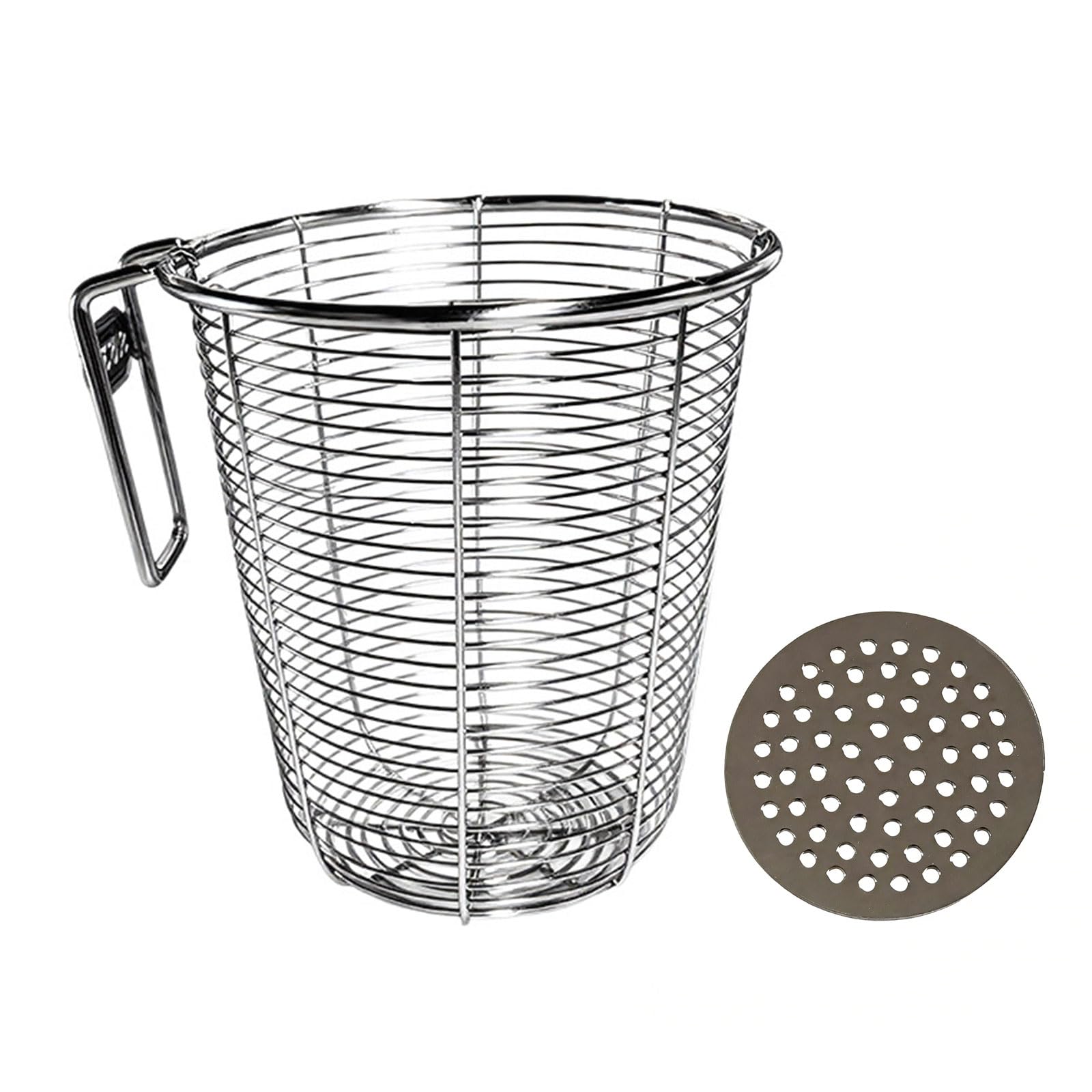 TFAOYS Sturdy Nonrust Steel Chopstick Holder for Wall Mounting and Circular Drain Holes Kitchens Utensils Wall Mounted Container