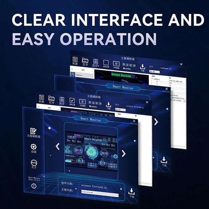 Monitor de Temperatura 3.5 Pulgadas IPS 320x480 Resolución miniatura 3