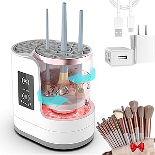 Limpiador de brochas de maquillaje, limpiador...