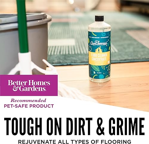 Miniatura 5 de Aunt Fannie's Limpiador de pisos ultra concentrado con vinagre, limpiador de pisos multisuperficie para trapear, aroma a limón brillante, 64 onzas