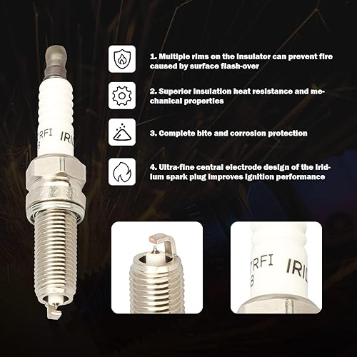 Miniatura 4 de MAYASAF Kit de bujías de iridio y bobina de encendido UF603, 6 pares compatibles con Honda 08-12 Accord10-11 Accord Crosstour08-17 Odyssey, para