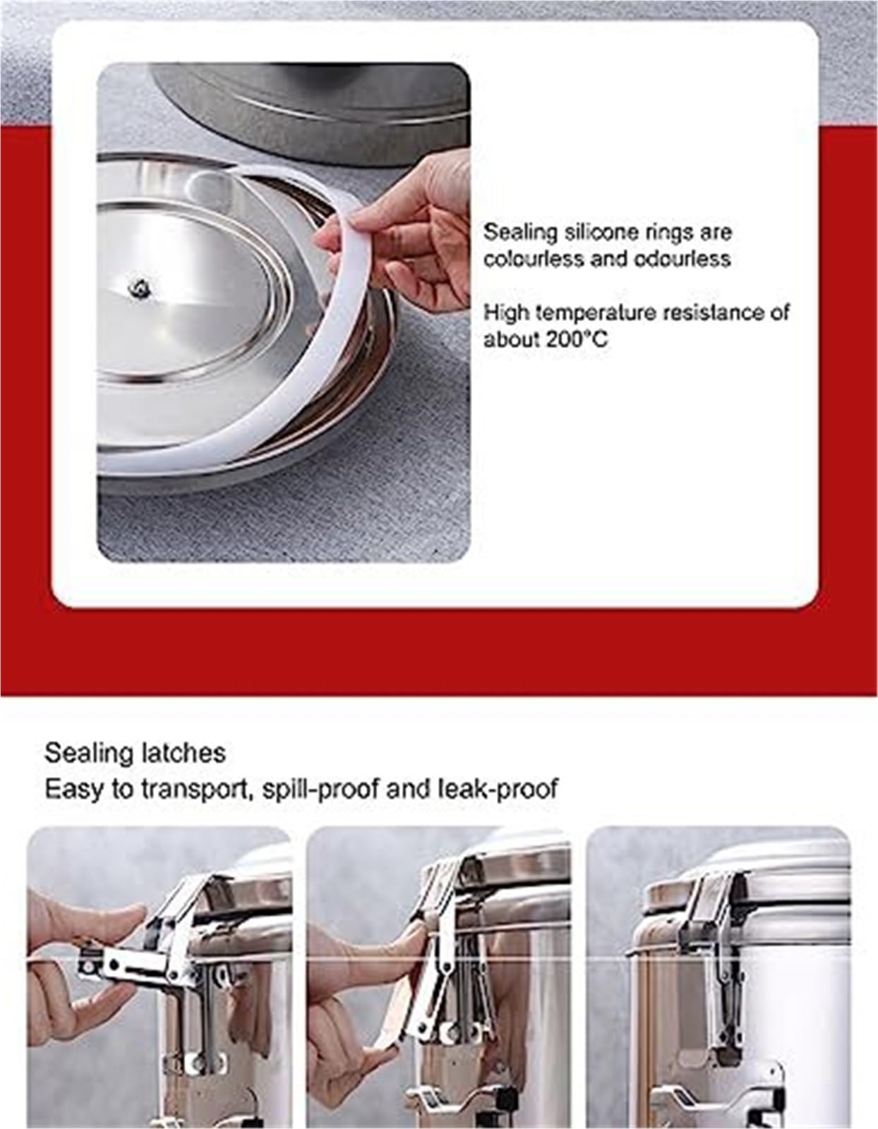 Dispensador de bebidas aislado de acero inoxidable con grifo para bebidas calientes, catering y servir fiestas