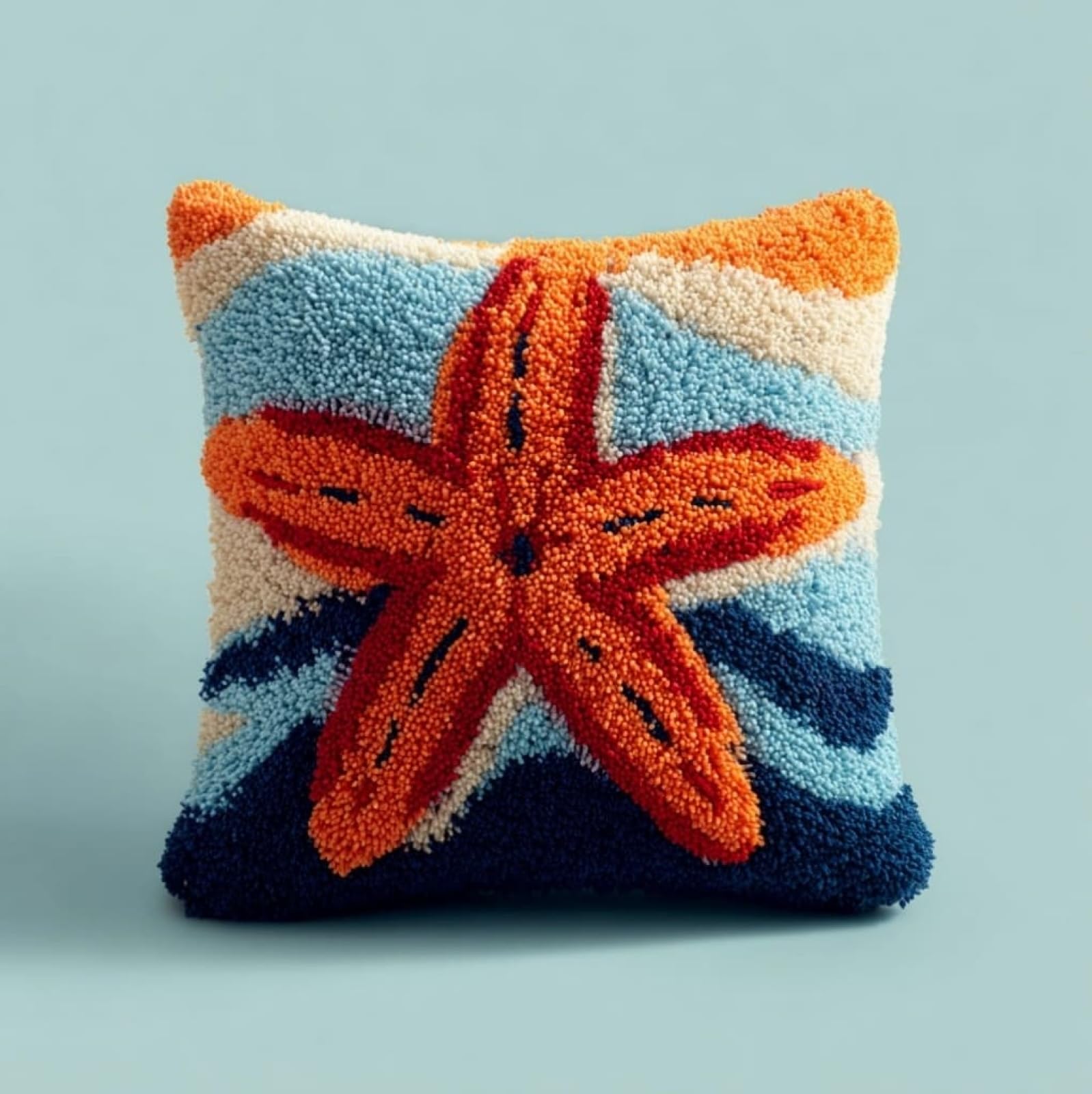 AxiangziK Latch Hook Cushion Kits for Adults Beginners,Starfish