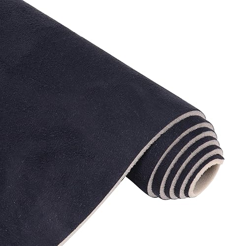 Tela de gamuza con respaldo de espuma de 60 pulgadas de ancho x 45 pulgadas de largo, tela de microgamuza con material de respaldo de espuma de 19