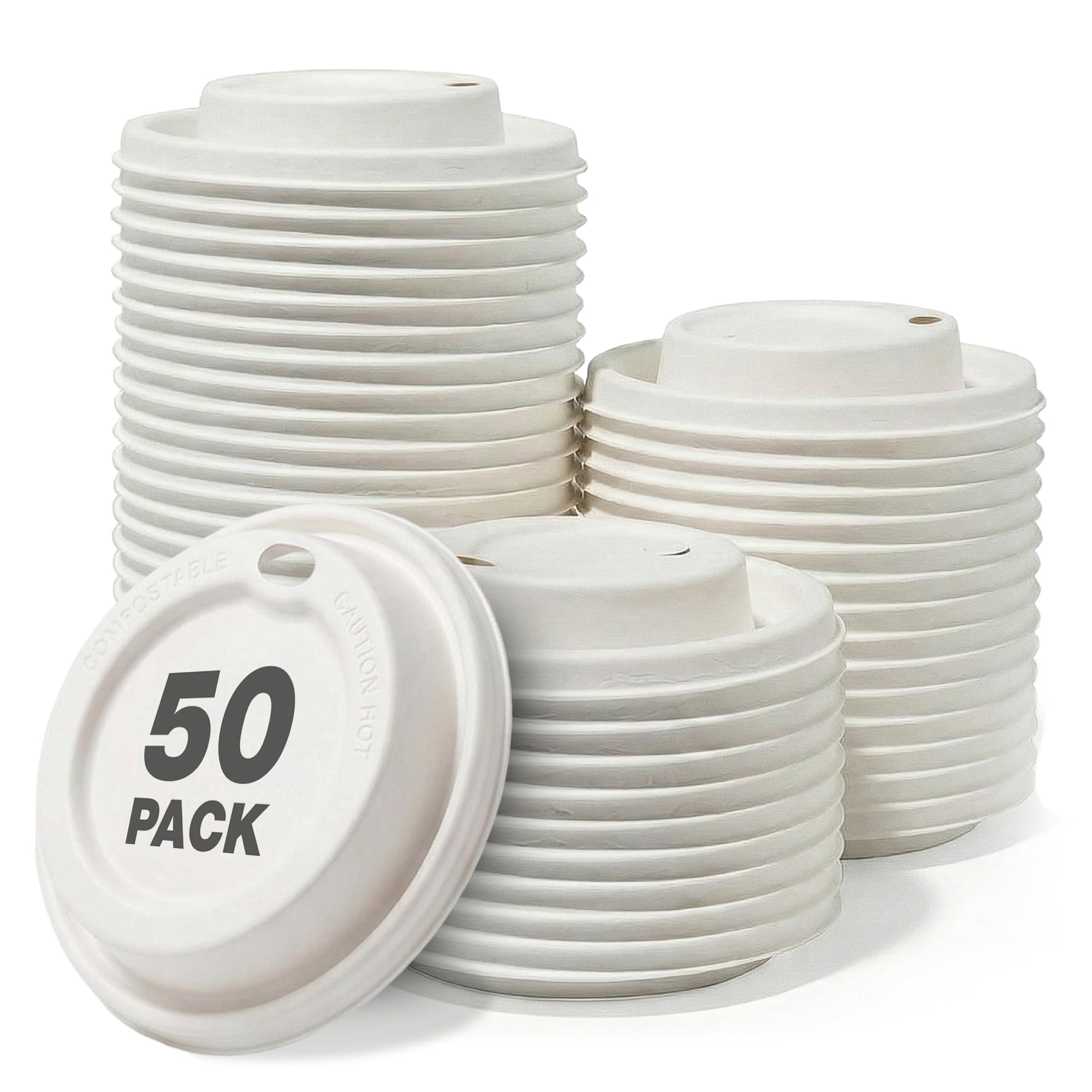 Couvercles de tasse à café biodégradables pour fournitures de bureau écologiques