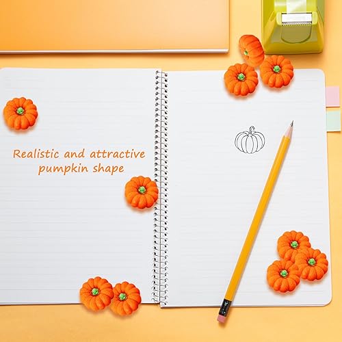 Miniatura 6 de Borradores de calabaza a granel, mini borradores de calabaza, Halloween, otoño, Acción de Gracias, recuerdos de fiesta para niños, estudiantes,