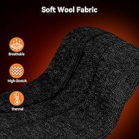 Vista 4 de SAVIOR HEAT Electric Heated Socks for Men Women 3 Heat Settings 2 * 2200mAh Rechargeable Battery Powered Cold Weather Heated Ski Socks Up to 10