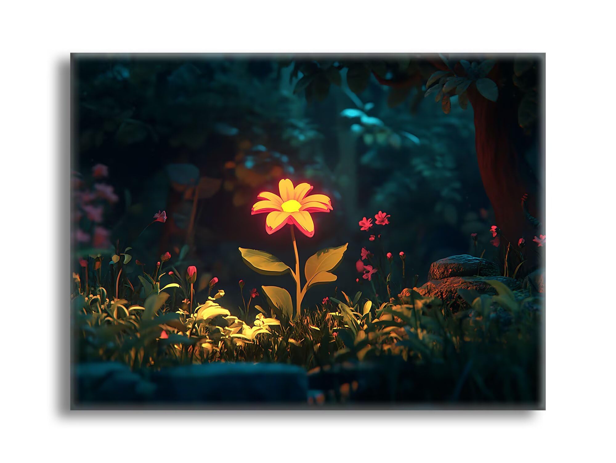 Diamond Painting Foresta Fiori, Fai-da-te Strass a Punto Croce Ricamo Kit, Diamond Painting Kit Completo per Hobby Creativi Adulti, Mosaico Artigianato, Dipinti Decorazioni Casa 80x120cm Z-l-318
