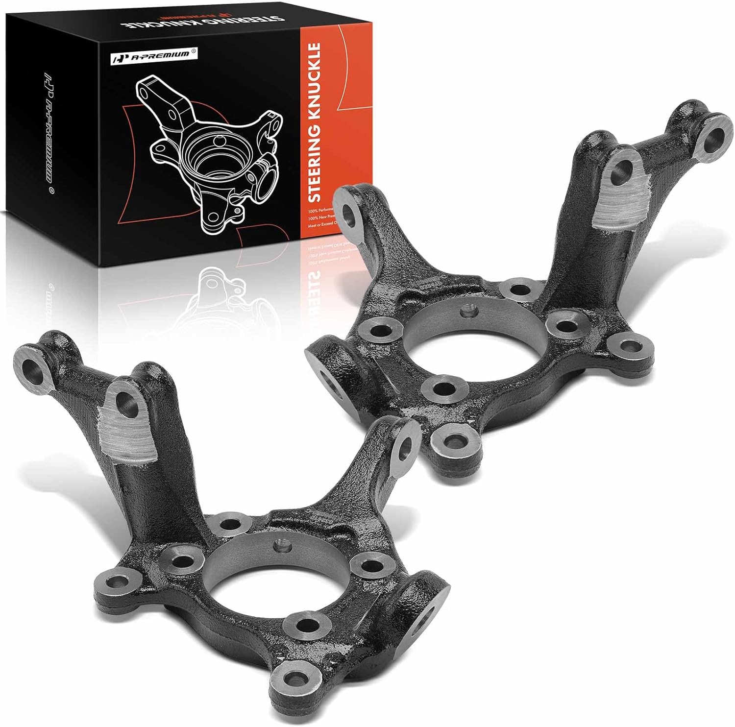 A-Premium Set of 2 Front Suspension Steering Knuckle Compatible with Toyota Corolla iM 2017-2018, Prius V 2012-2018, Scion xB 2008-2015, iM 2016