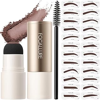 FOCALLURE Kit de sellos de cejas y plantillas...