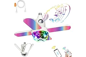 Smart LED Light Bulb with Built-In Bluetooth Speaker for Parties and Special Occasions