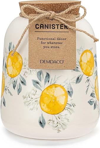 Vista 19 de DEMDACO Heartful Home by Tracy Pesche Collection - Tarro pequeño de cerámica con tapa de corcho, diseño de corazón rojo, puntos y rayas negras, 4.5