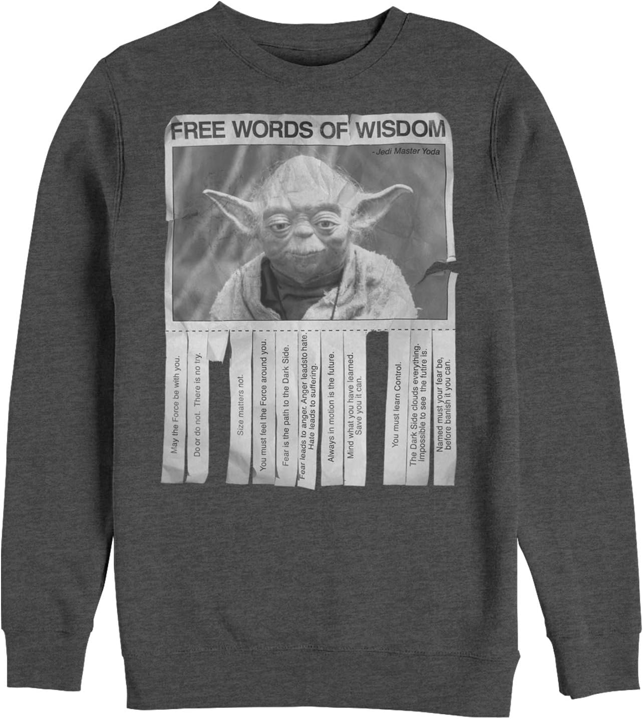 STAR WARS Unisex Adult Star Wars Men's Words of Wisdom T-shirt
