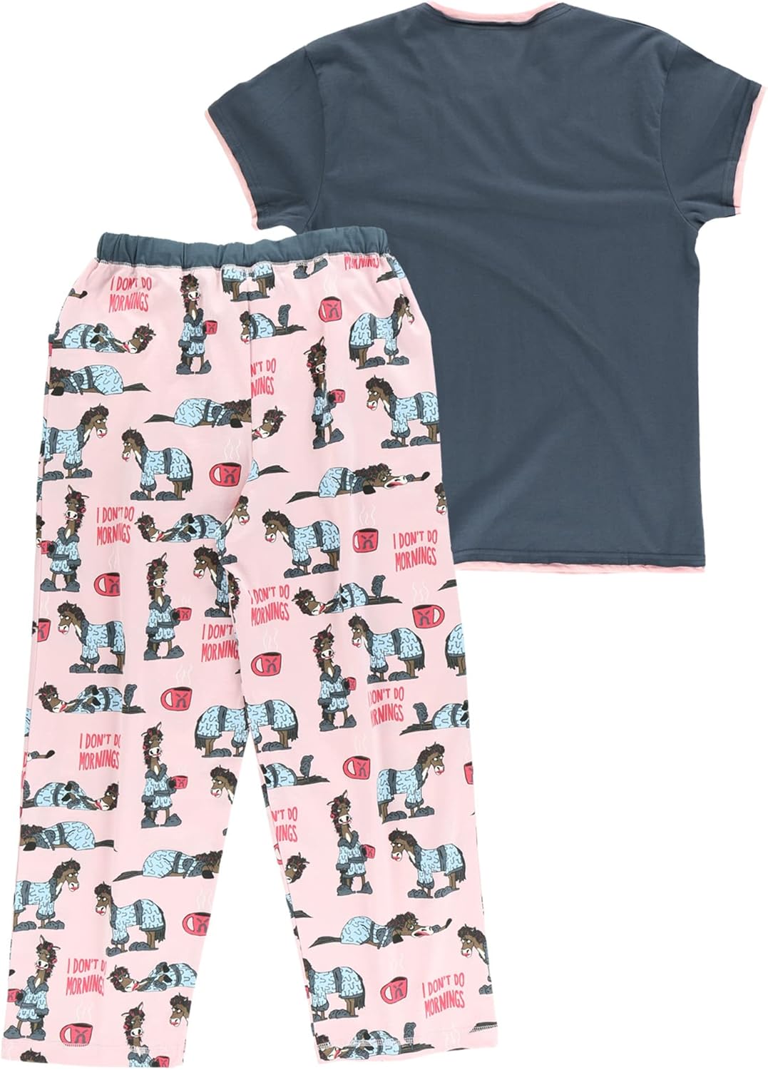 Lazy One Women's Pajama Set, Short Sleeves with Cute Prints, Relaxed Fit - Image 5