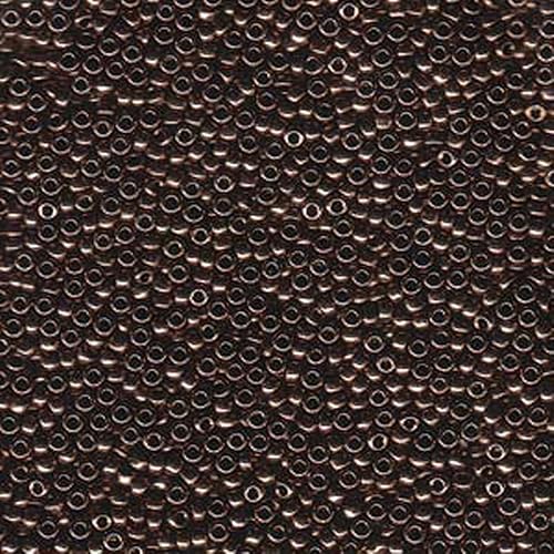 Cuentas de cristal de Miyuki 110 de chocolate metálico 0.85oz