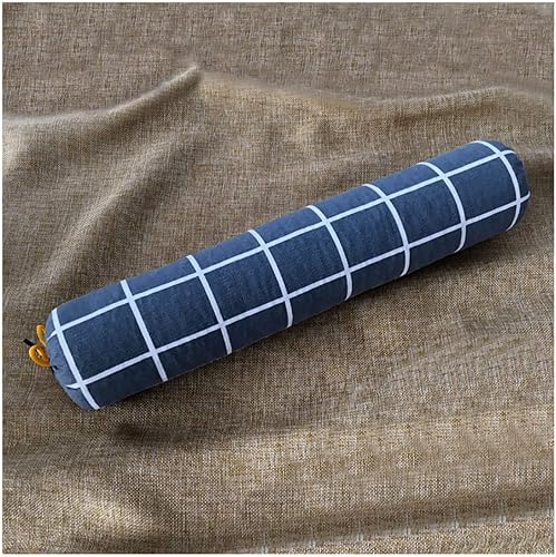 Almohada de trigo sarraceno, almohada de cuello cilíndrico almohada de trigo sarraceno con funda de almohada de algodón lavable Almohada cervical