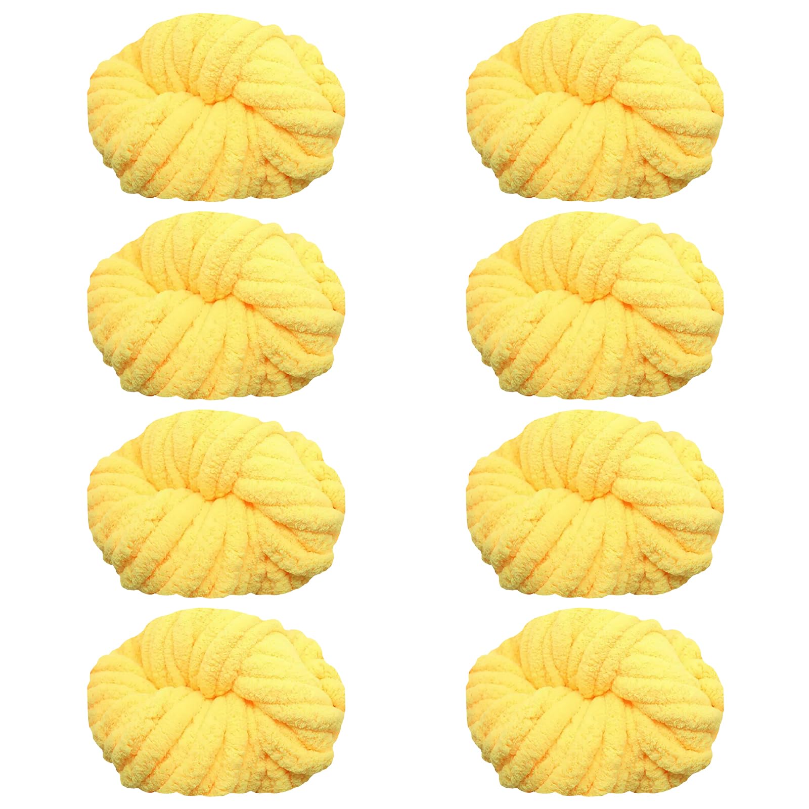 Maxee Dicke Wolle Garn 8 * 250 Stück, Sperrige Armstricken Wolle, Soft Arm Knitting, XXL Grobstrick Weiches Wollgarn, zum Häkeln für Decke, Perfekt zum Weben von Haustier Nest, Decken, Zierkissen